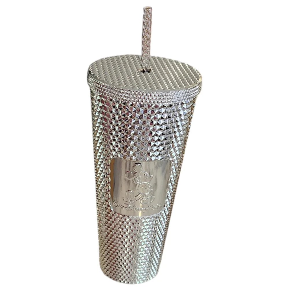 Starbucks | Walt Disney World's 100th Anniversary | Studded Silver Tumbler